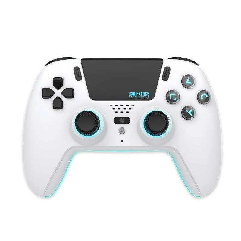 Gamepad Trade Invaders HW-1019 Bluetooth LED Bianco e Nero Wireless PS5/PC/Android/iOS - immagine 1