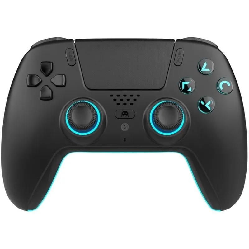 Controller Bluetooth LED nero Trade Invaders HW-1019 per PS5 e multipiattaforma - immagine 1