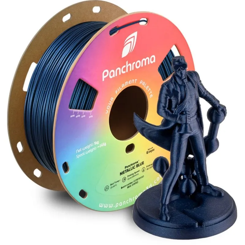 Filamento PLA Polymaker Panchroma Metallic Blu 1,75 mm Brillante Glitter - immagine 1