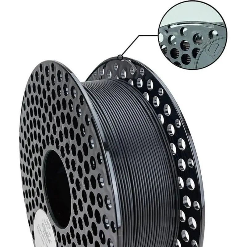 Filamento PLA Strongman AzureFilm FPS171-9005 Nero Brillante 1,75 mm Alta Resistenza - immagine 1