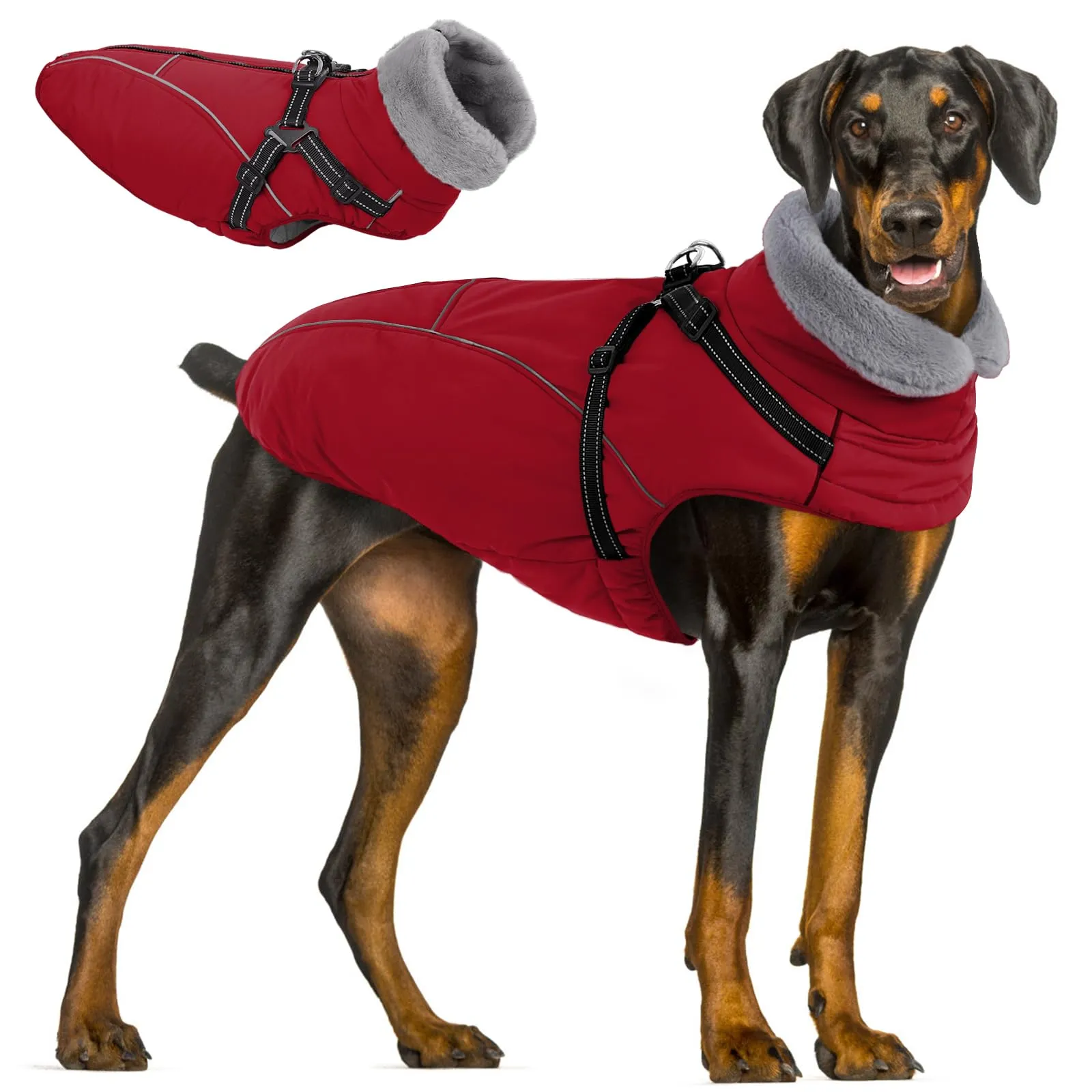 Queenmore Cappotto Cane Taglia Grande XXL, Cappottini Impermeabile - immagine 1
