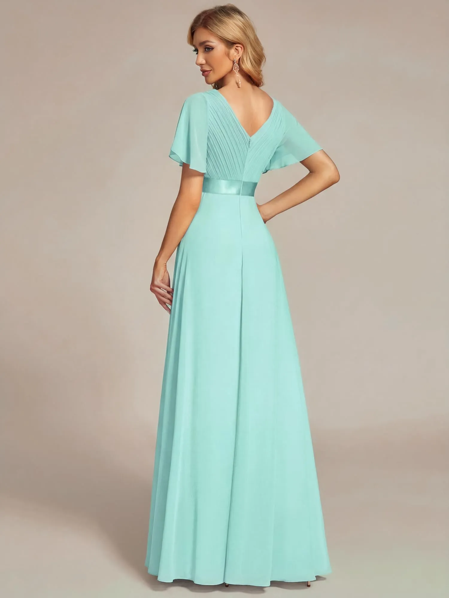 Ever Pretty Abito da cerimonia lungo donna scollo a V - immagine 2