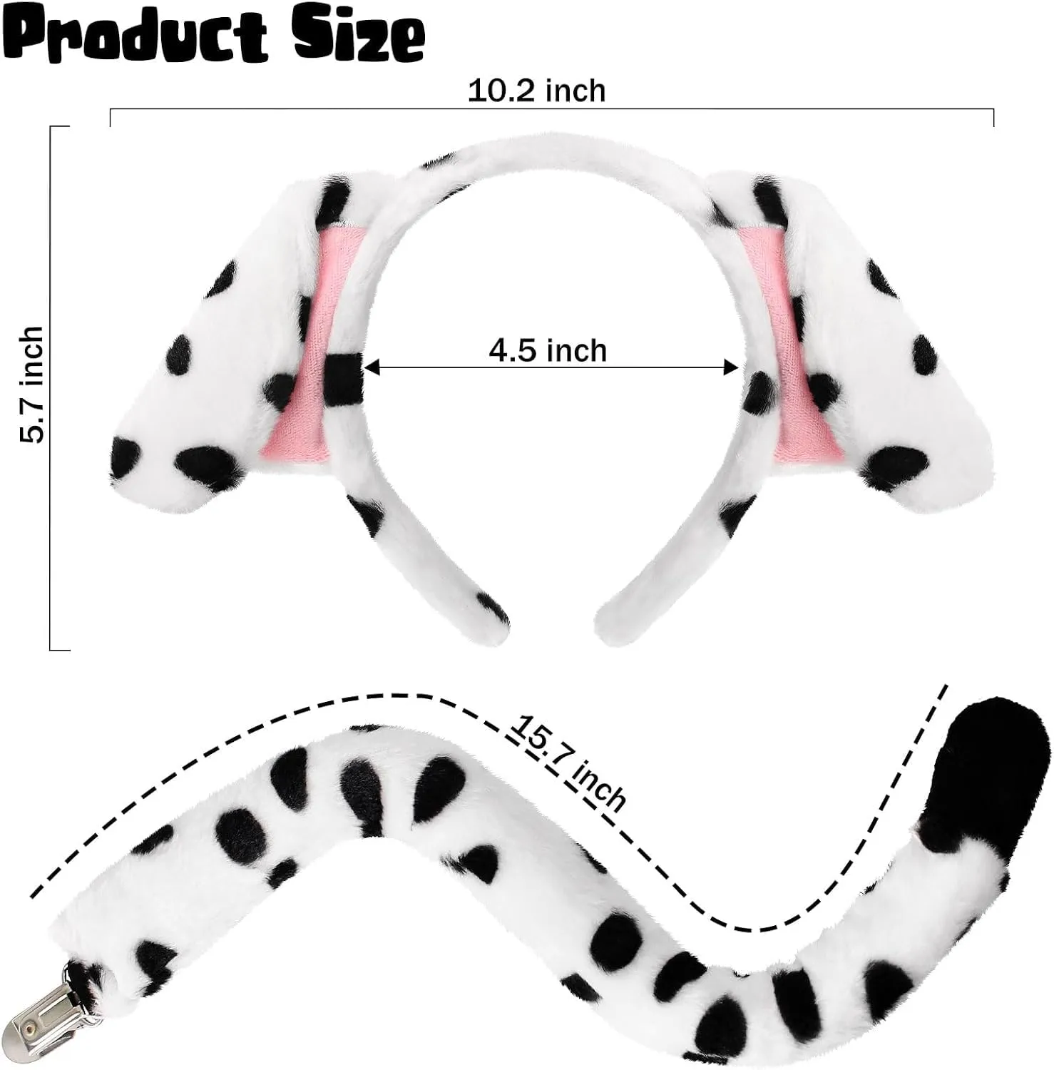 Silkenaire 4 Pezzi Costume per Cani Adulto Bassotto Costume Orecchie da Cane Set Rosso - immagine 4