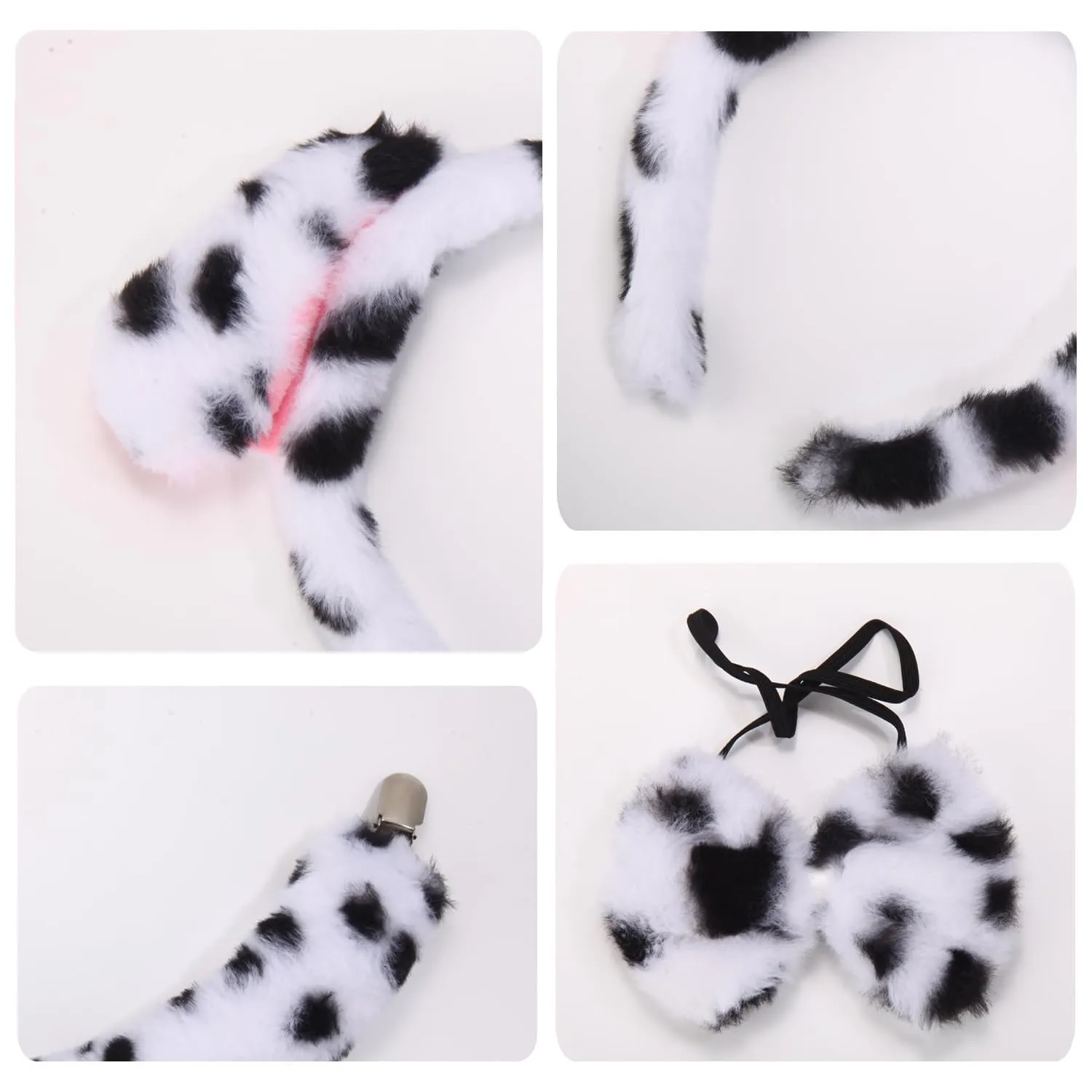 CATASTRBT Set di Accessori per Costume da Dalmata per Halloween Carnevale Feste Cosplay - immagine 3