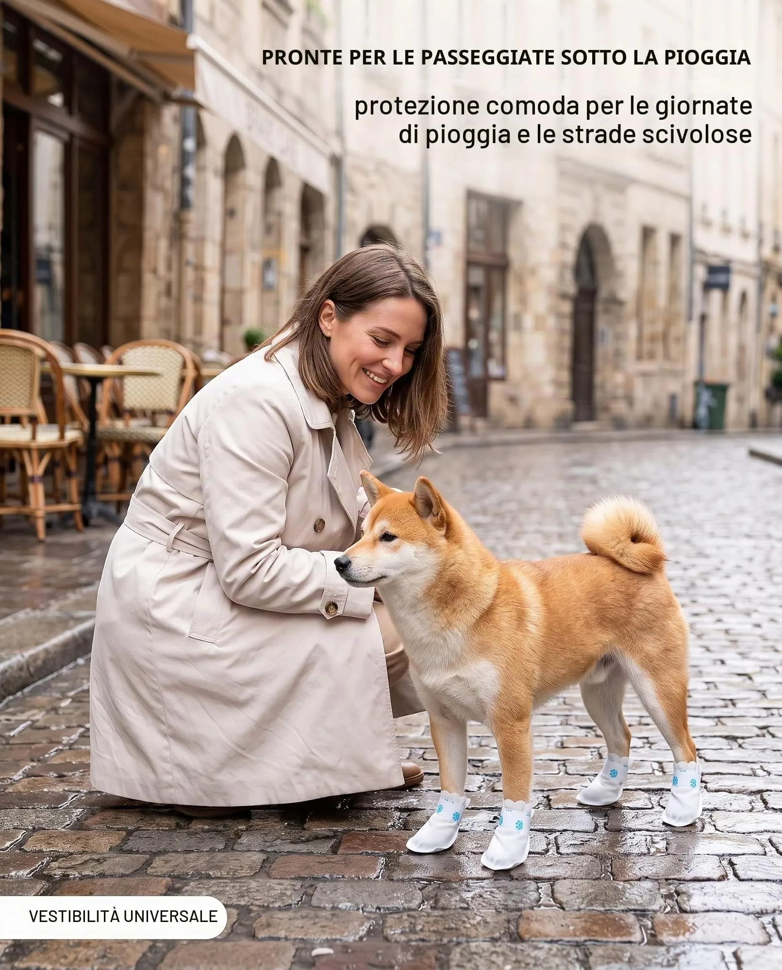 BEPSYOM 40 Copriscamosci Monouso per Cani, Impermeabili e Antiscivolo, Taglia Universale, Antispurco per Zampette: Ideale per Fango, Pioggia e Pavimenti Scivolosi in Casa - immagine 3