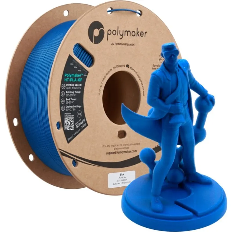 Filamento HT-PLA-GF Polymaker PA18004 Blu 1,75 mm Alta Stabilità Termica - immagine 1