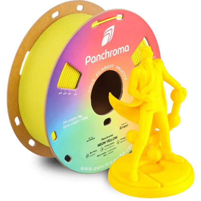 Filamento PLA Polymaker Panchroma Neon 1,75 mm Effetto UV Luminoso - immagine 1