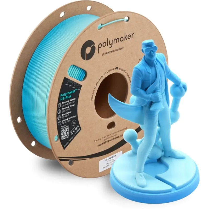Filamento PLA-HT Polymaker PA17013 Multicolor 1,75 mm Alta Stabilità Termica - immagine 1