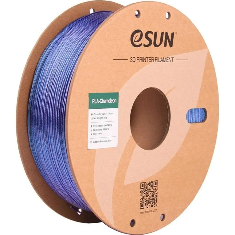 Filamento PLA eSUN PLA-CM175O-GU1P1 Blu Iridescente 1,75 mm Facile da Stampare - immagine 1