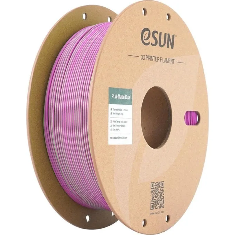 Filamento PLA eSUN PLA-Matte Dual Multicolore 1,75 mm Bicolore Superficie Opaca - immagine 1