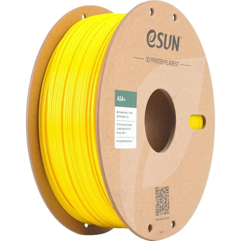 Filamento ASA eSUN ASA+ ASA+175Y1P1 Giallo 1,75 mm Alta Resistenza UV - immagine 1