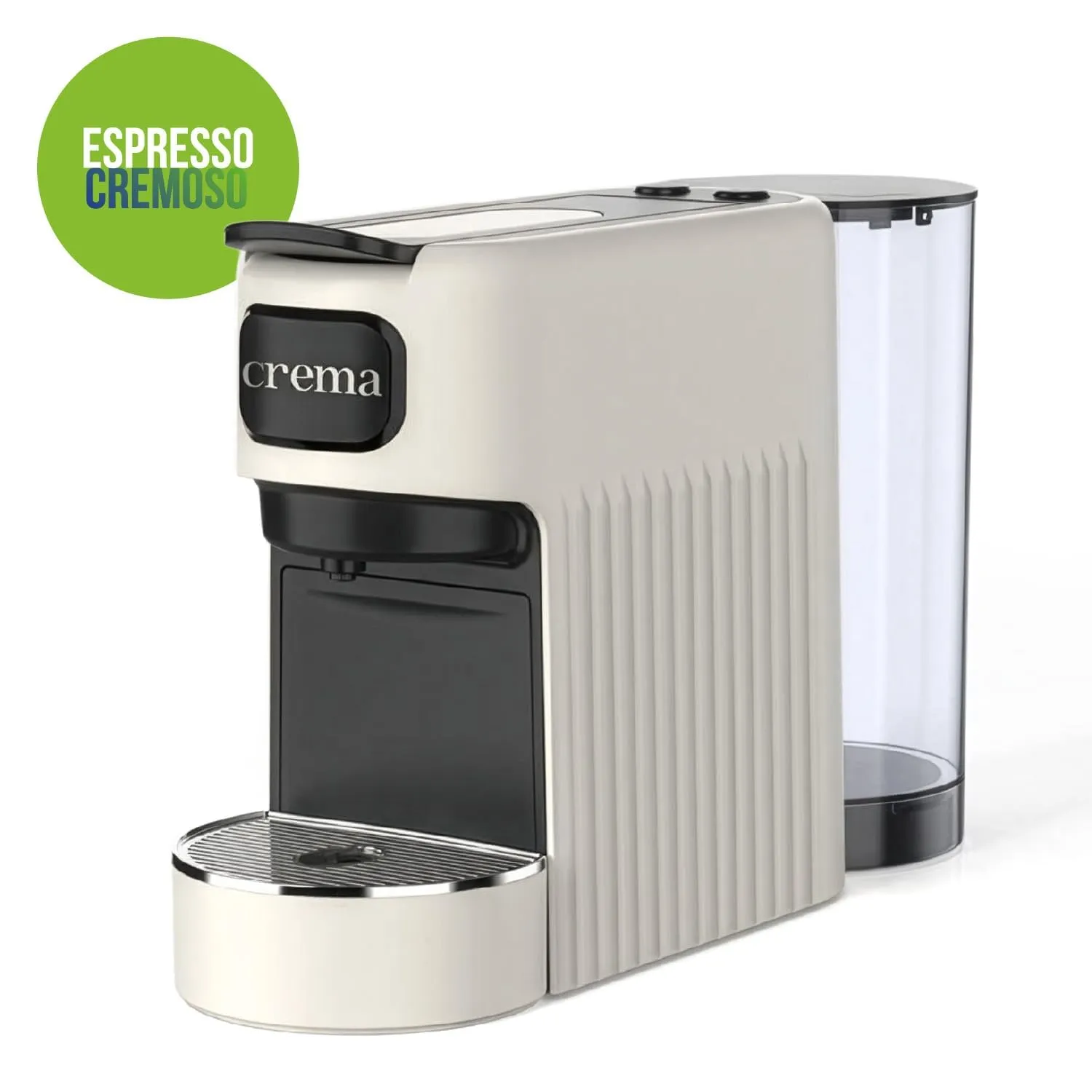 Macchina da Caffè a Cialde E.S.E. Compatta per Espresso Cremoso – Beige - immagine 2