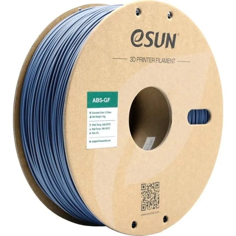 Filamento ABS-GF eSUN ABS-GF175H1TZ1 Grigio Argento 1,75 mm Fibra di Vetro Mat - immagine 1