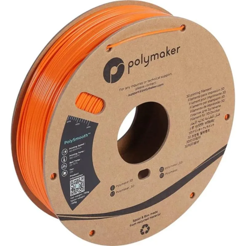 Filamento PVB Polymaker PolySmooth PM70196 Arancione 1,75 mm Finitura Liscia - immagine 1