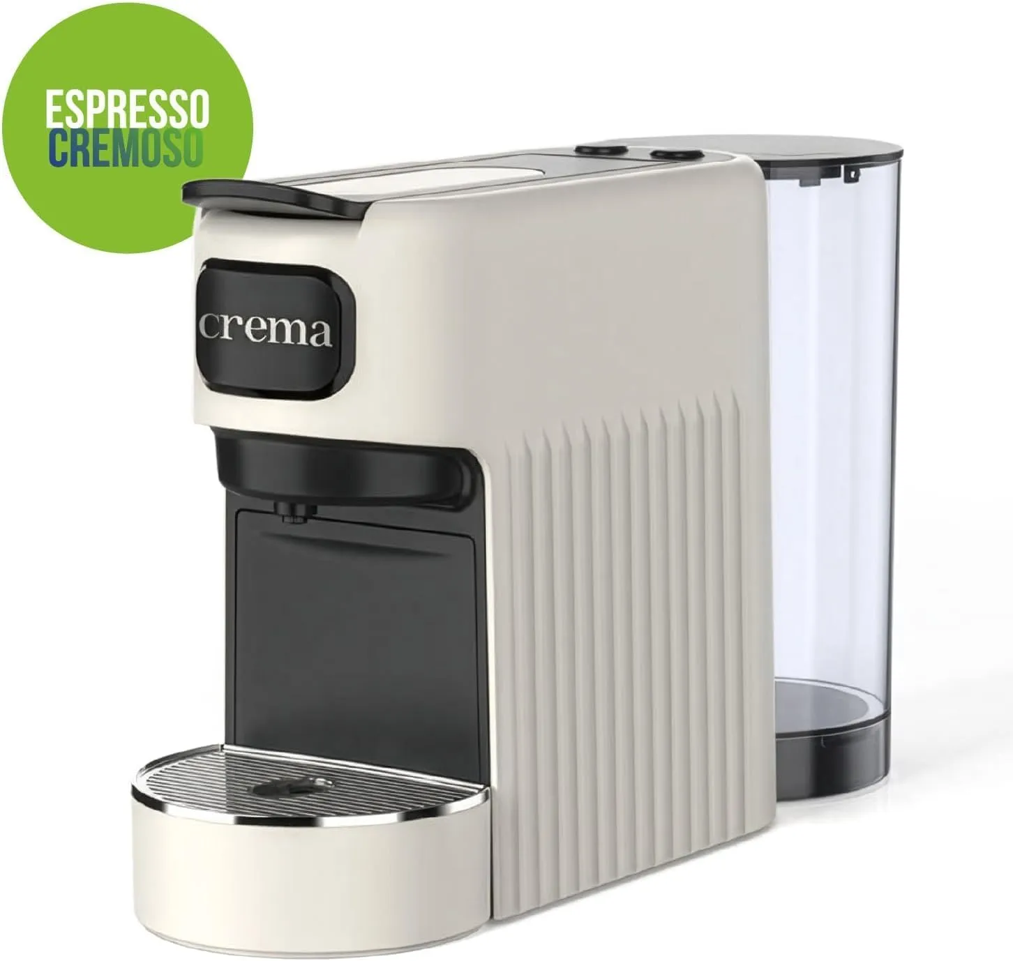 Macchina da Caffè + 90 Cialde E.S.E. Compatta per Espresso Cremoso – Beige - immagine 2