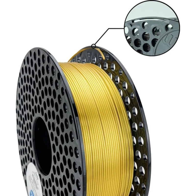Filamento PLA AzureFilm FL171-1036 Oro 1,75 mm Finitura Setosa Facile Stampa - immagine 1
