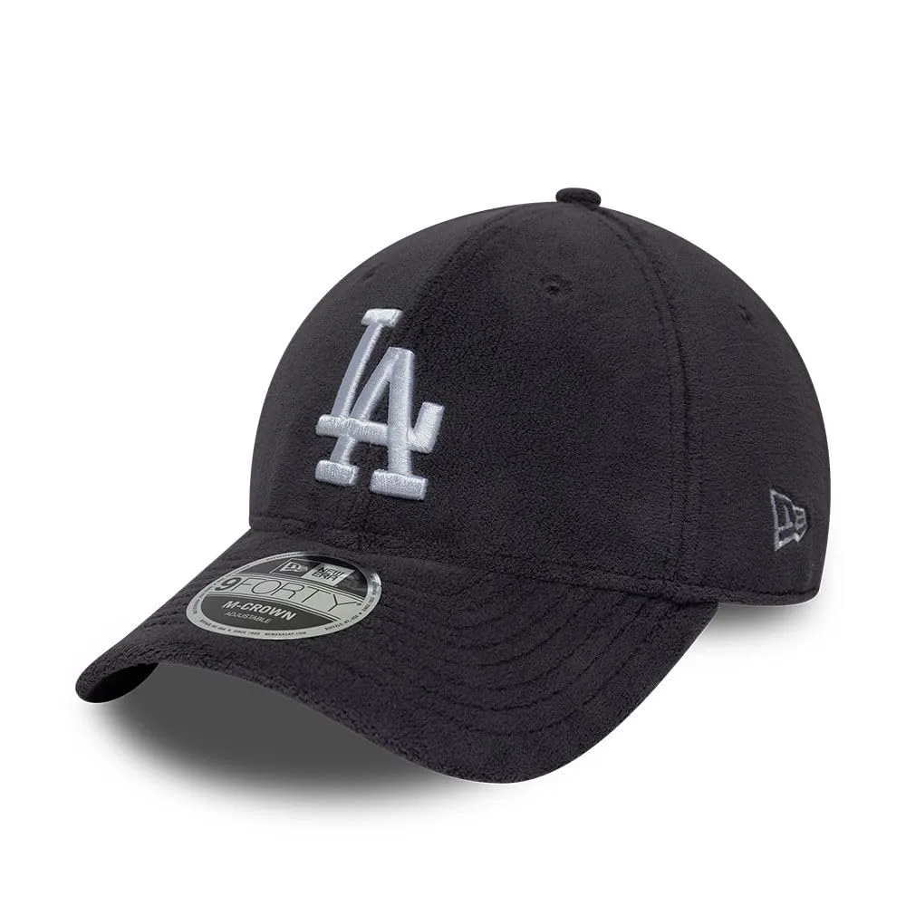 New Era Los Angeles Dodgers Fleece 9Forty M-Crown Cappellino di Antracite - immagine 1