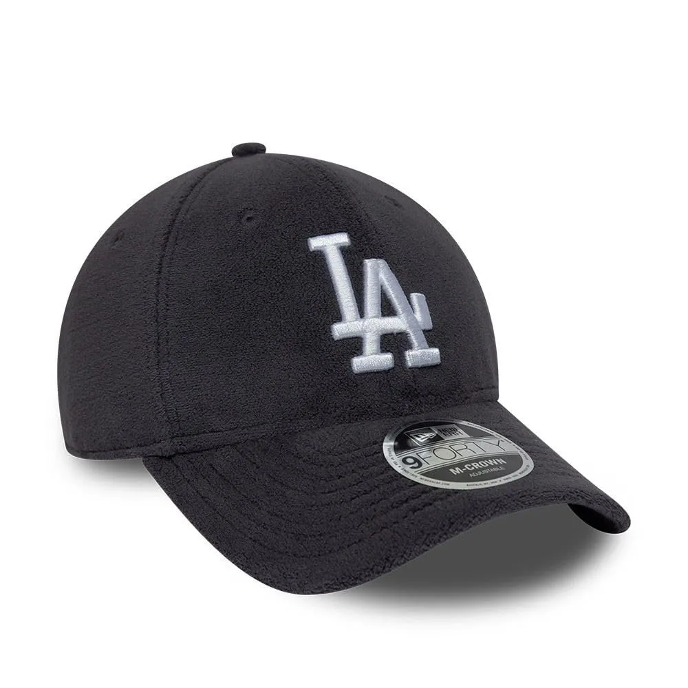 New Era Los Angeles Dodgers Fleece 9Forty M-Crown Cappellino di Antracite - immagine 3