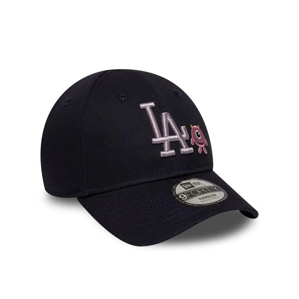 New Era Los Angeles Dodgers Monster Icon 9Forty Kids Cappellino Blu - immagine 3