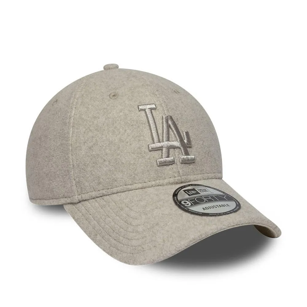 New Era Los Angeles Dodgers Winter 9Forty Adjustable Cappellino Beige - immagine 3