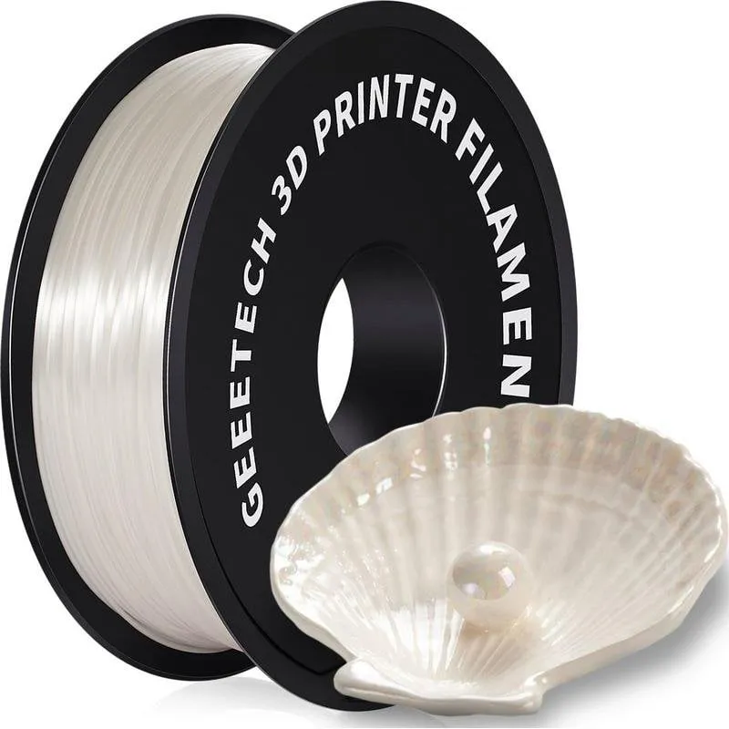 Filamento PLA GEEETECH 700-001-1200 Bianco 1,75 mm Finitura Setosa Facilità Stampa - immagine 1