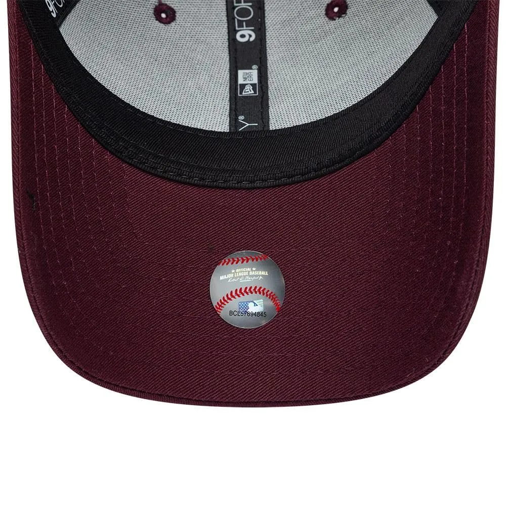 New Era New York Yankees Team Outline 9Forty Adjustable Cappellino Bordeau - immagine 5