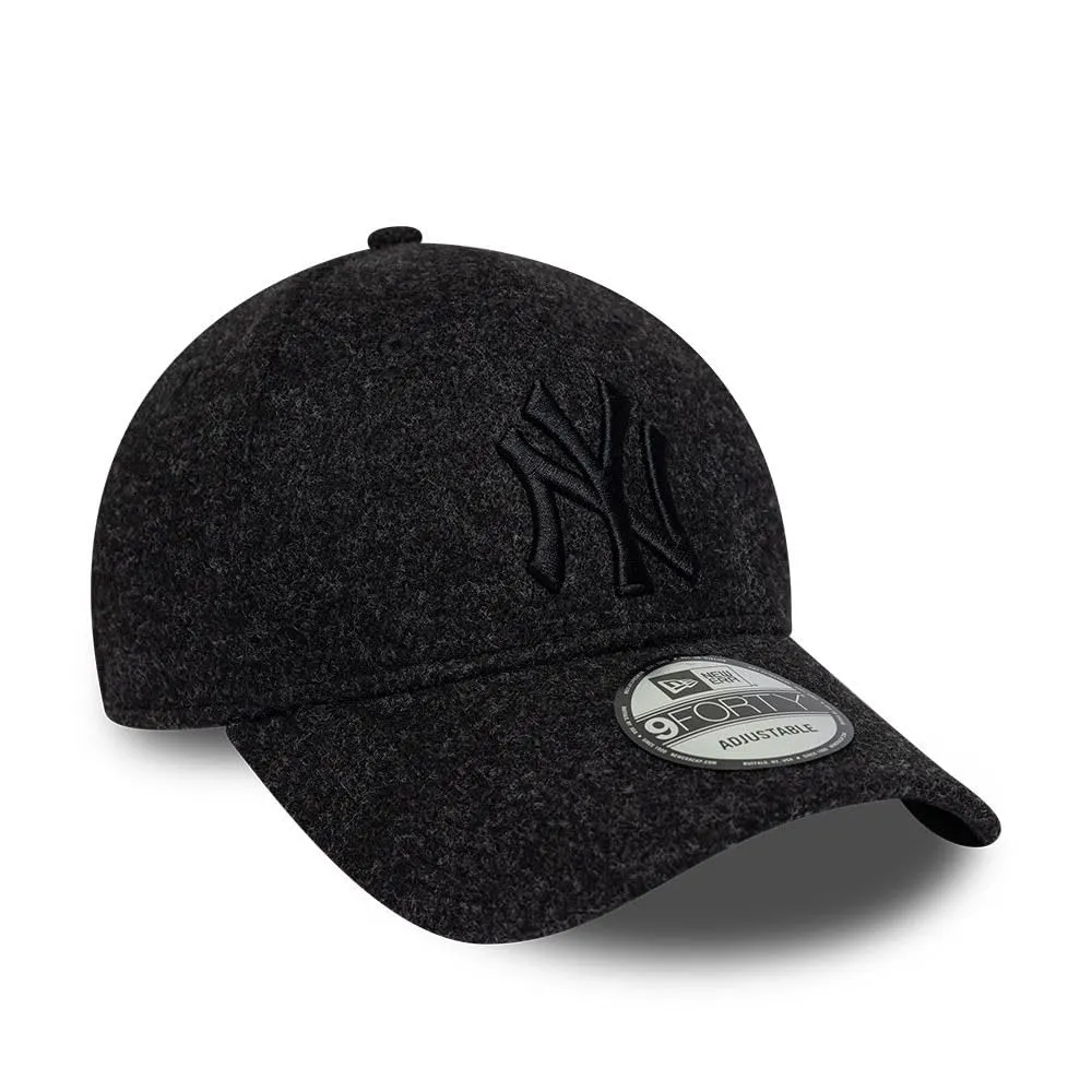 New Era New York Yankees Winter 9Forty Adjustable Cappellino Nero - immagine 3