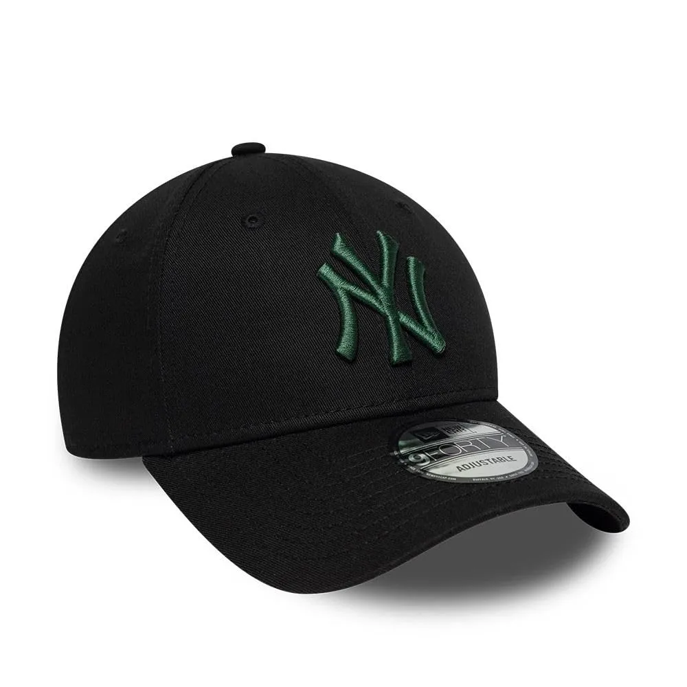 New Era New York Black Yankees League Essential 9Forty Cappellino Nero - immagine 3