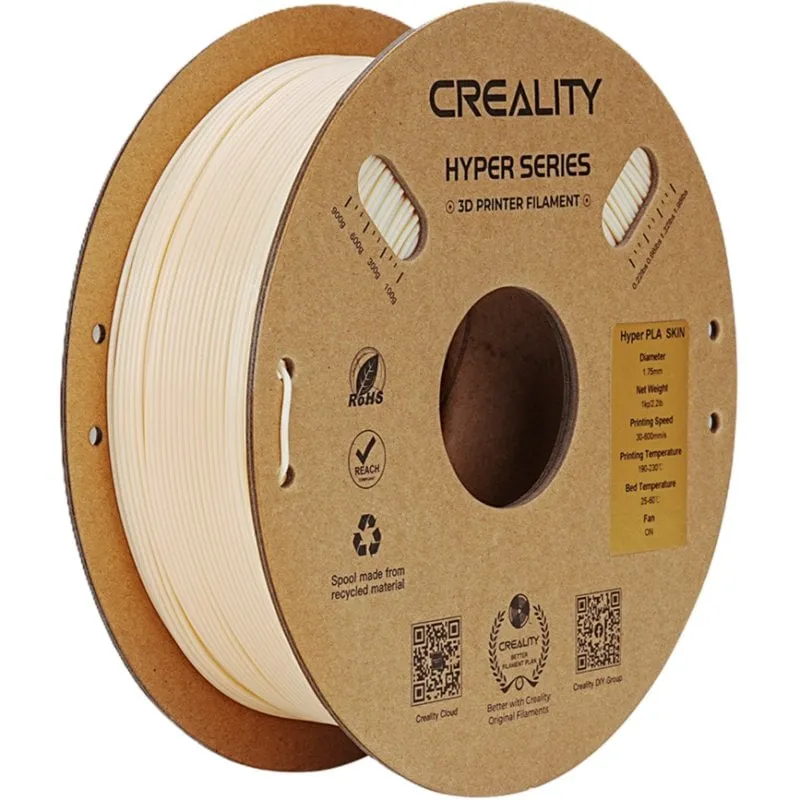 Filamento PLA Creality Hyper PLA Beige 1,75 mm Alta Velocità Estrema Precisione - immagine 1