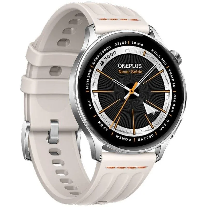 OnePlus Watch Lite Bluetooth GPS 44.98mm AMOLED Argento Resistenza Acqua 5ATM+IP68 - immagine 1