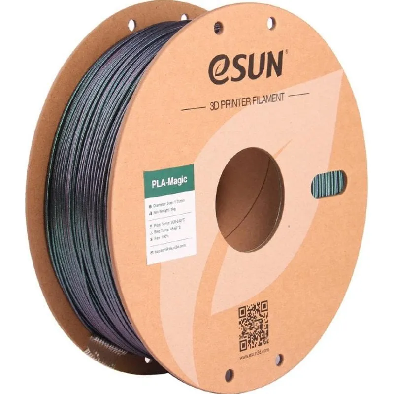 Filamento PLA eSUN PLA-MG175O-DTG1P1 Magic Dark Twinkling Multicolore 1,75 mm Effetto Brillante - immagine 1