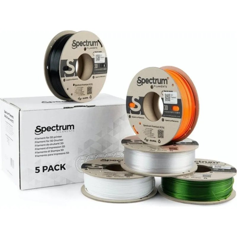 Filamento PCTG Spectrum 80751 Set Multicolore 1,75 mm Bobine Cartone Eco - immagine 1