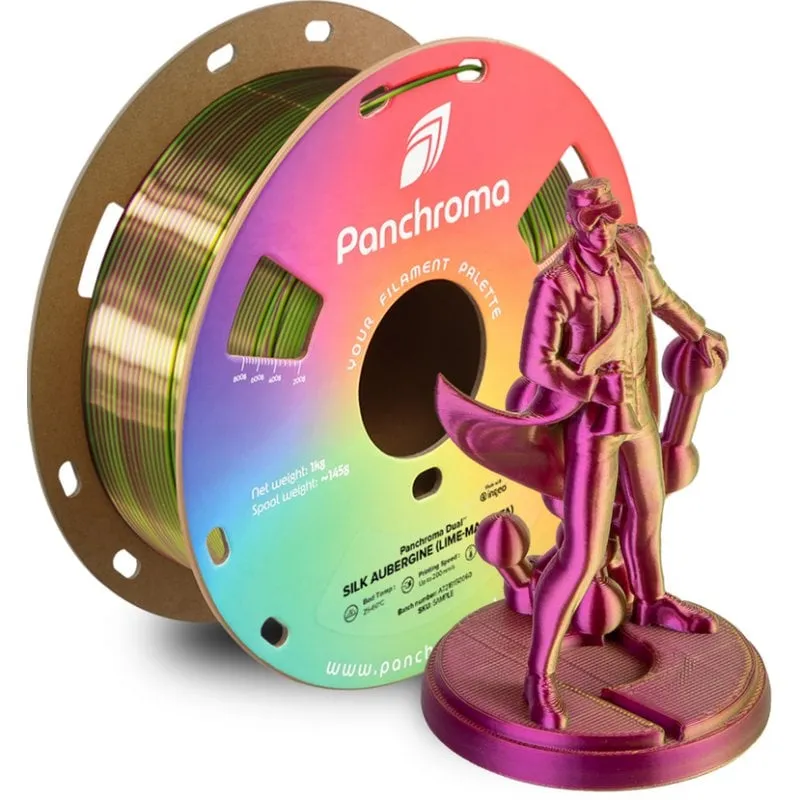 Filamento PLA Polymaker Panchroma Dual Silk Multicolore 1,75 mm Facile Stampa - immagine 1