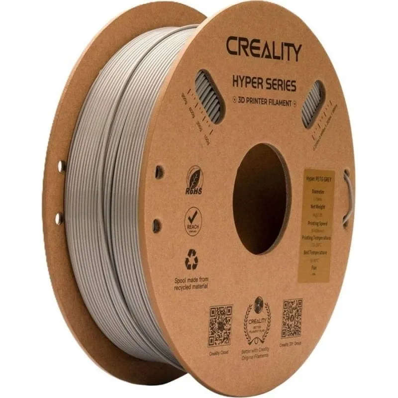 Filamento PETG Creality Hyper 3301030068 Grigio 1,75 mm Alta Velocità - immagine 1