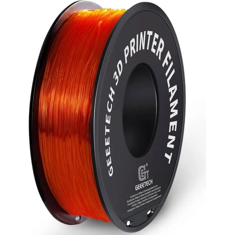 Filamento TPU GEEETECH 700-001-1426 Arancione 1,75 mm Flessibile Alta Trasparenza - immagine 1