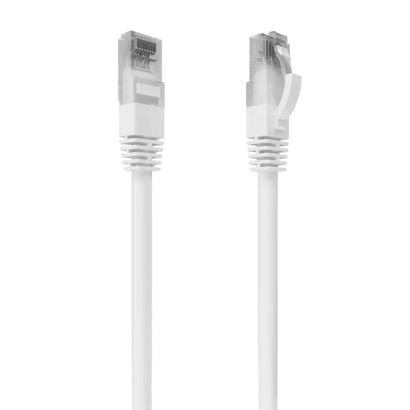 Cavo di rete PcCom Essential RJ45 Cat6 CCA AWG26 fino a 1000 Mbps 1 m bianco - immagine 1
