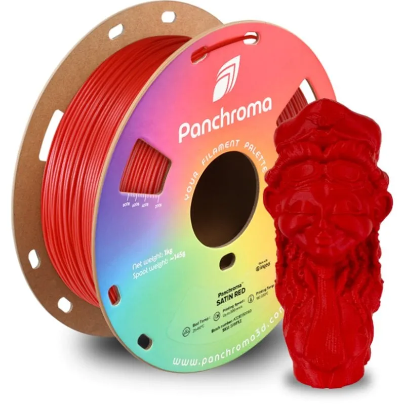 Filamento PLA Polymaker Panchroma CA05008 Rosso 1,75 mm Satinato Facile Stampa - immagine 1