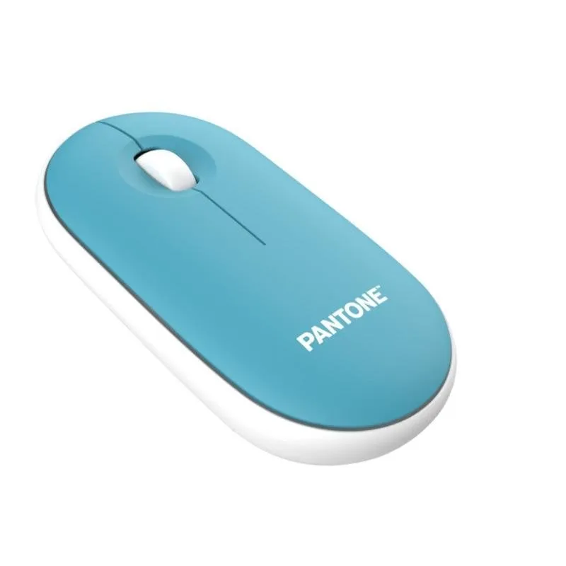 Ratón Pantone PT-MS001G1 Wireless 1200 DPI Blu Bianco Click Silenzioso - immagine 1