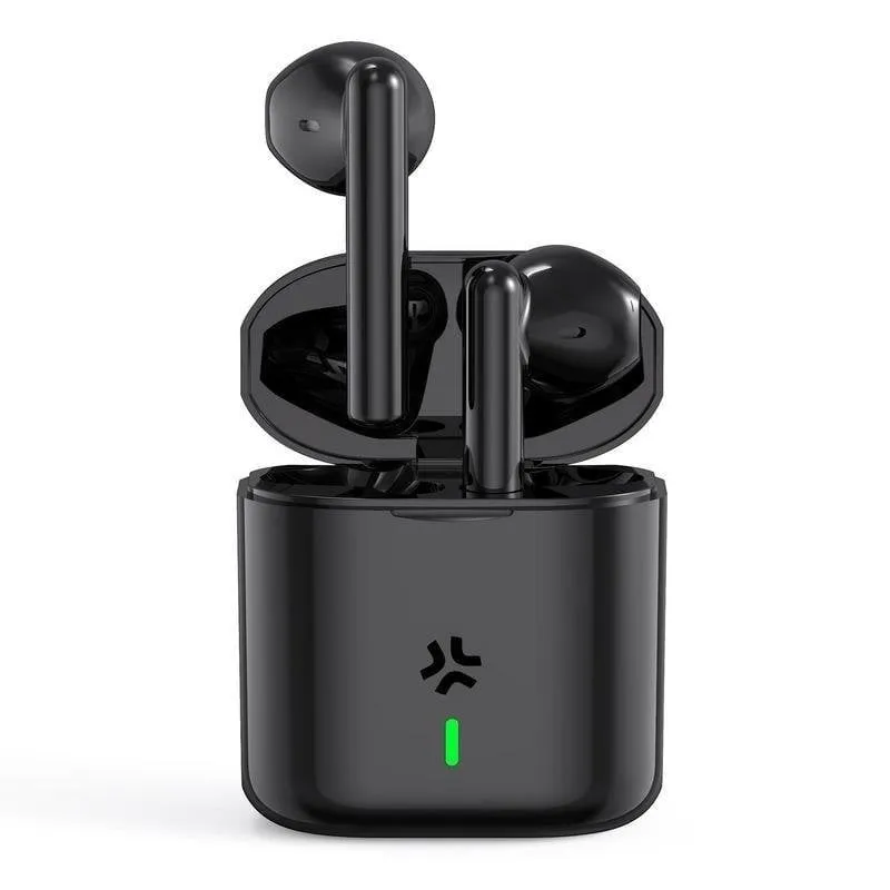 Auricolari Celly Pulsesound wireless Bluetooth per chiamate e musica, controllo touch, nero - immagine 1
