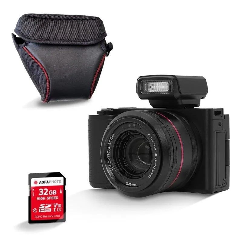 Fotocamera digitale Agfaphoto Realishot C130 16MP Wi-Fi 4K Touch SD 64GB Nero - immagine 1