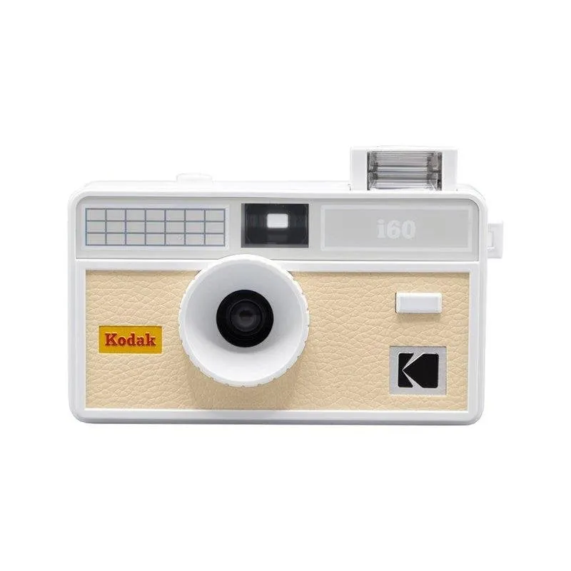 Fotocamera analogica Agfaphoto Kodak I60 35 mm flash manuale beige chiaro - immagine 1