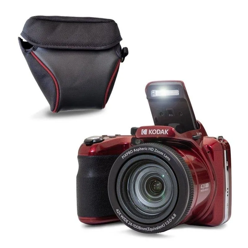 Fotocamera Bridge Kodak Pixpro AZ425 20 MP Zoom Ottico 42x Full HD Rosso - immagine 1