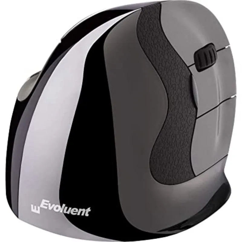 Mouse Evoluent VMDL Cablato 2600 DPI Nero Grigio Ergonomico Verticale - immagine 1