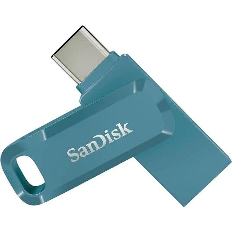 Unità flash USB SanDisk Ultra Dual Drive Go 128GB USB-C e USB-A Blu - immagine 1