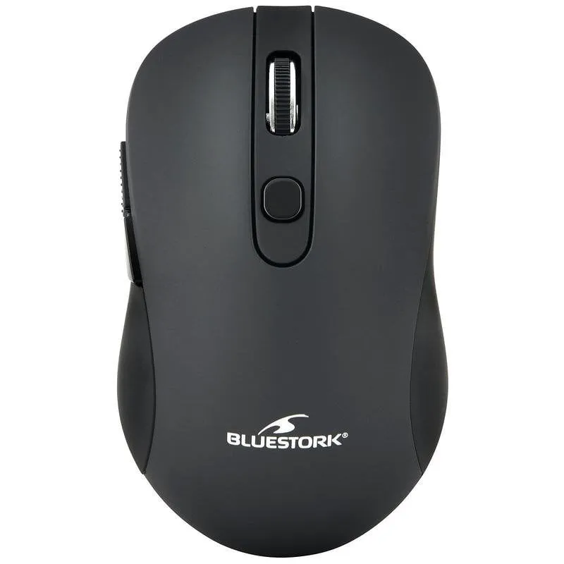 Mouse Bluestork M-WL-OFF60-BLACK Wireless 1600 DPI Nero 6 Tasti - immagine 1