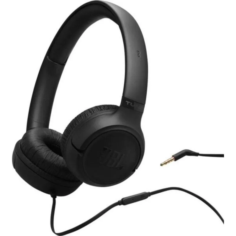 Auricolari JBL Tune 530 con cavo, controllo in-linea, cuffie circumaurali, nero - immagine 1