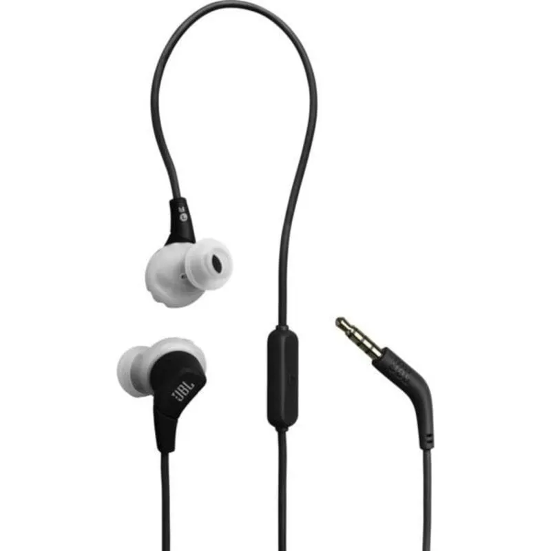Auricolari JBL Endurance Run 3 con cavo Jack 3,5 mm Sportivi In-ear Resistenza IP65 Neri - immagine 1