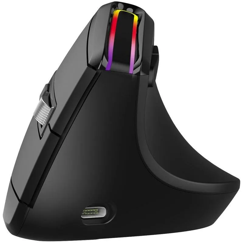 Mouse Mobility Lab ML314259 Wireless 1600DPI Nero Retroilluminazione RGB Ergonomico Verticale - immagine 1
