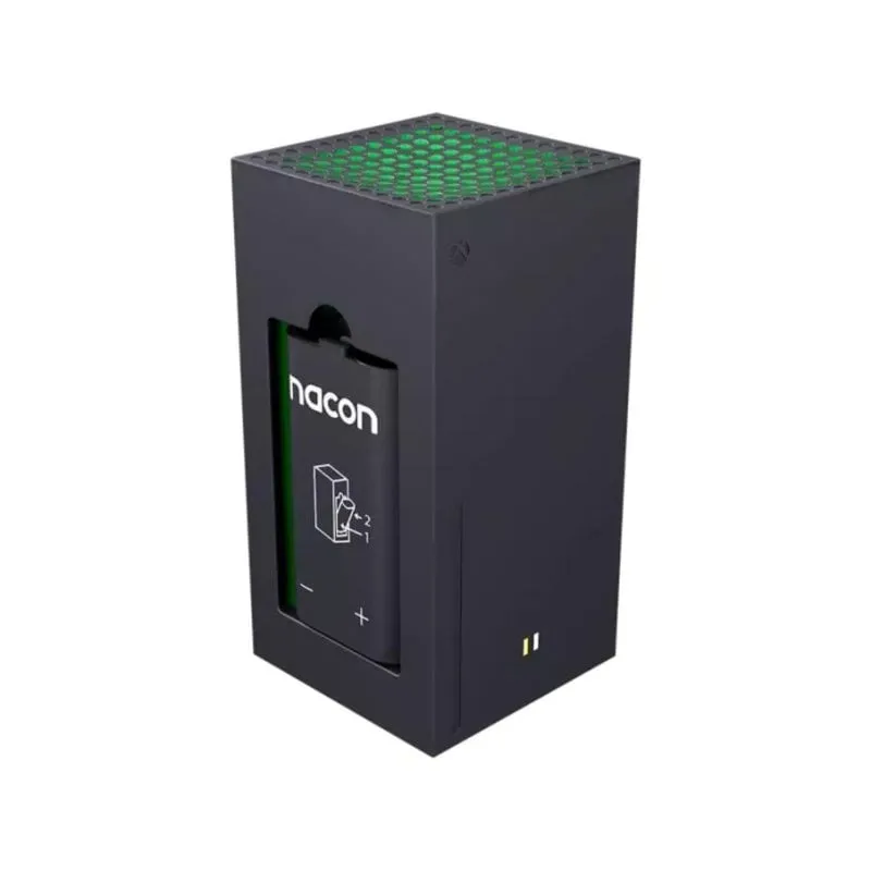 Kit ricarica batteria NACON XBXBATTERYBOX Xbox Series S X 2x1400mAh USB Cavo 1m Nero - immagine 1