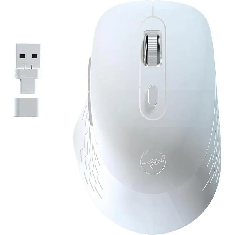Mouse Mobility Lab Omega ML314563 Wireless Bluetooth 1600DPI Bianco 5 Tasti - immagine 1